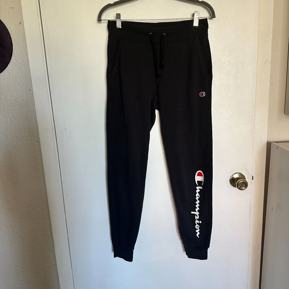 Black Small Champion Joggers
